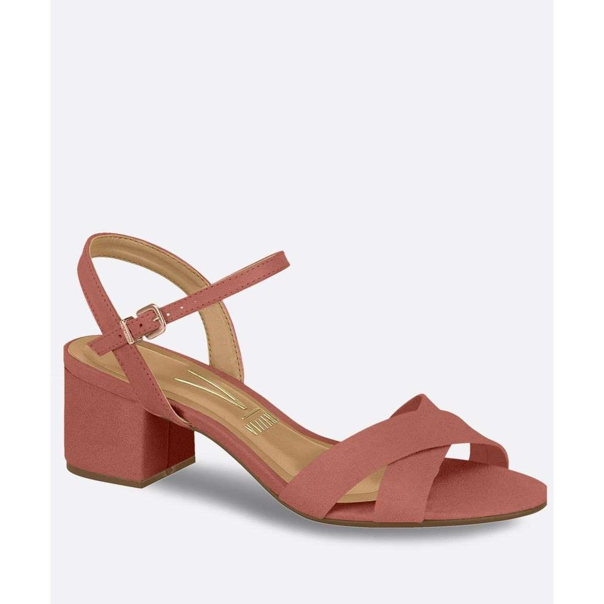 Sandália Vizzano Tiras Transpassadas Feminina - Rosa | Netshoes