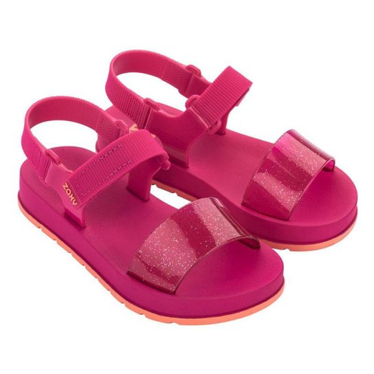 Sandália Zaxy Infantil Papete Way - Produto Original - Rosa Escuro Menor preço em Sandália Zaxy Infantil Papete Way - Produto Original - Rosa Escuro