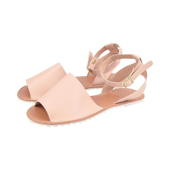 Sandalias Femininas Avarca Rasteira - Nude Menor preço em Sandalias Femininas Avarca Rasteira - Nude