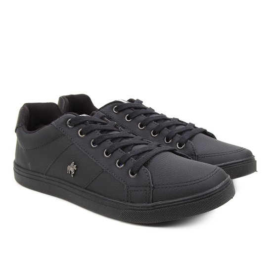 Sapatênis Black Horse Casual Masculino - Preto Menor preço em Sapatênis Black Horse Casual Masculino - Preto