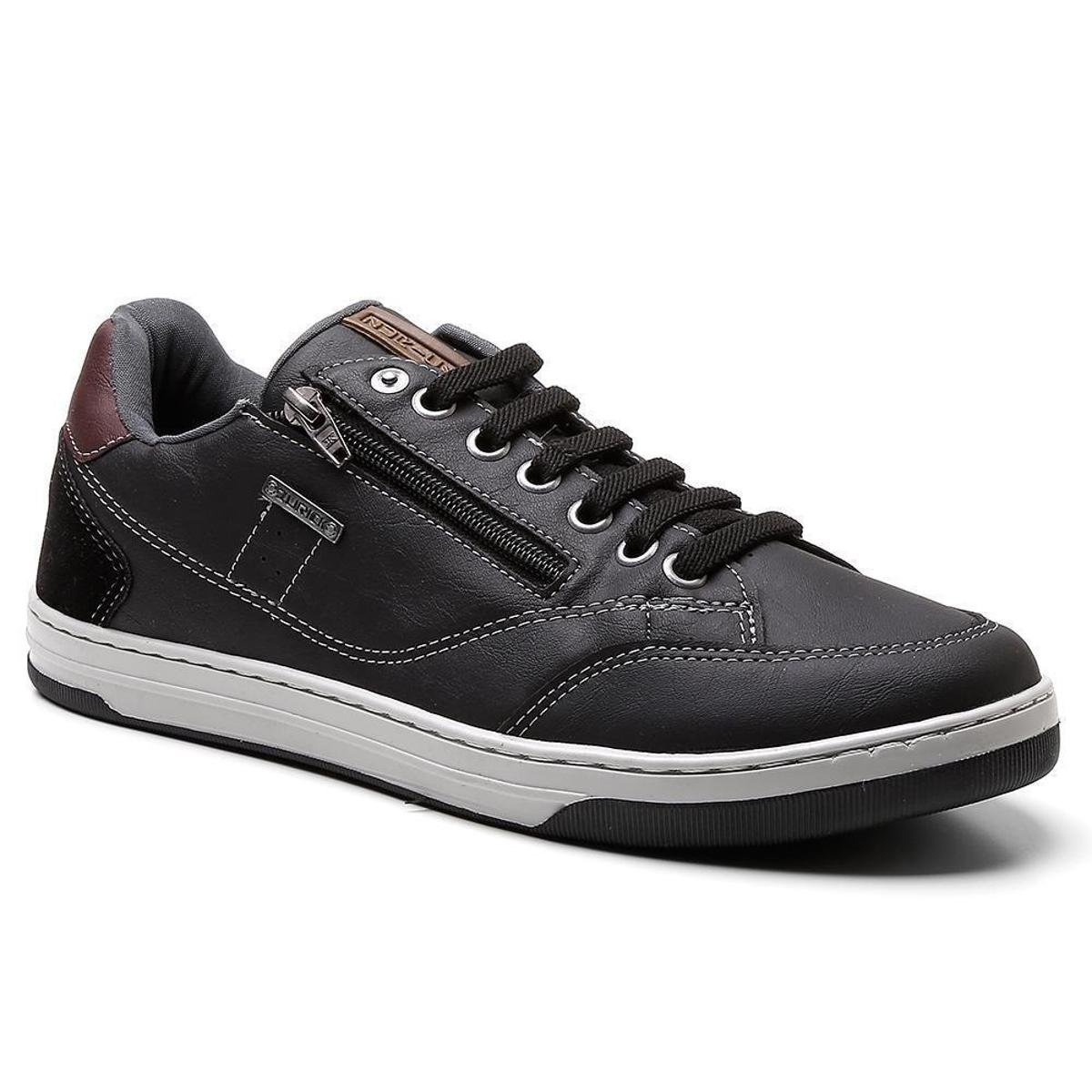 sapatenis cadarço elastico masculino
