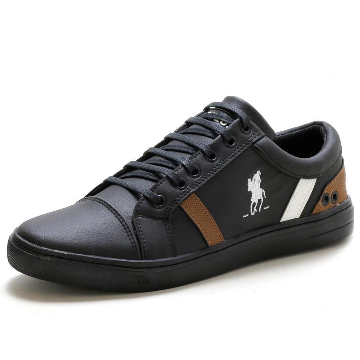 Sapatenis Casual Basico Unissex Fechamento Cadarço Solado em Borracha Menor preço em Sapatenis Casual Basico Unissex Fechamento Cadarço Solado em Borracha