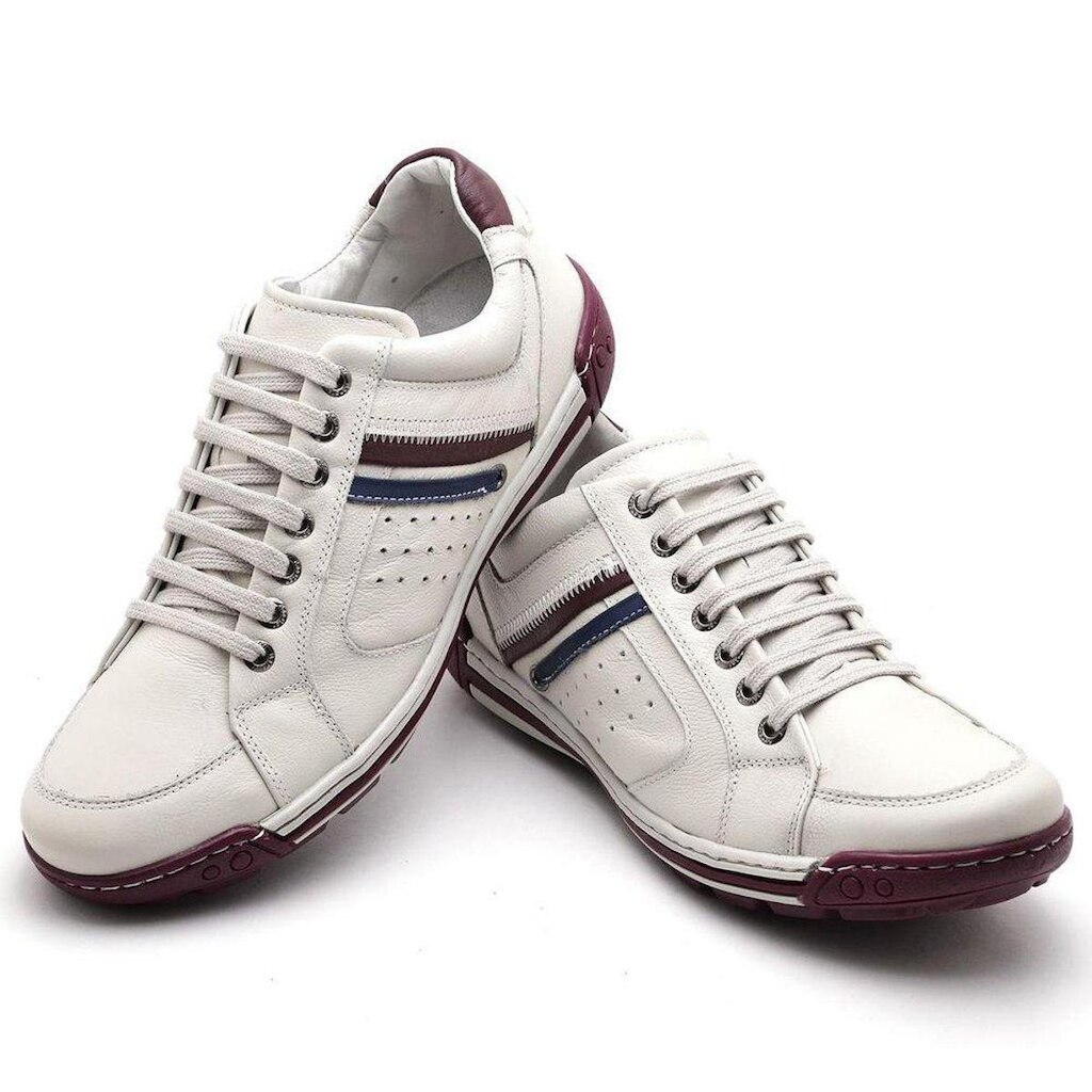 Sapatênis Casual Conforto Couro Masculino