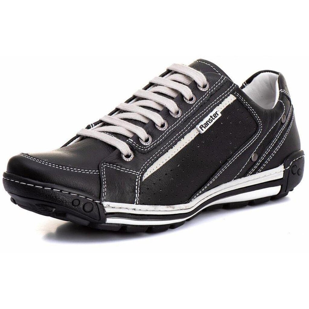 Sapatênis Casual Conforto Couro Masculino