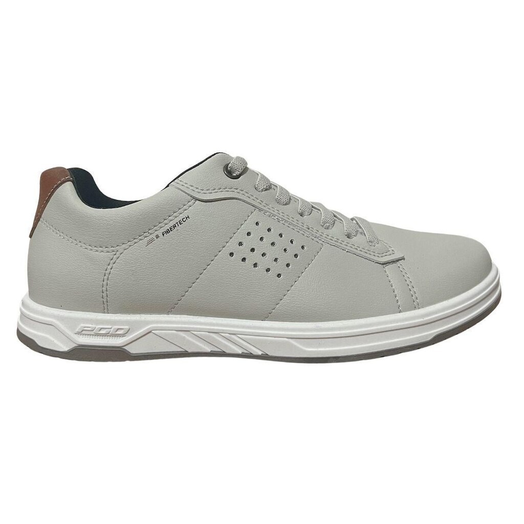 Sapatênis Casual de Microfibra Masculino Pegada 172003-02 Cinza