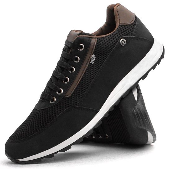 Sapatênis Casual Dhl Masculino Masculino - Preto Menor preço em Sapatênis Casual Dhl Masculino Masculino - Preto