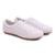 Sapatênis Casual Feminino Rasteiro de Ajuste Elástico Prático e Confortável Para Seu Dia a Dia - Branco
