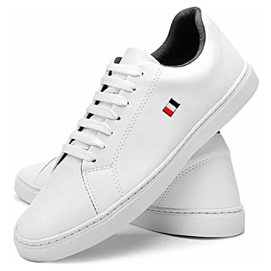 Sapatênis casual Masculino Linha Esporte Fino - Branco Menor preço em Sapatênis casual Masculino Linha Esporte Fino - Branco