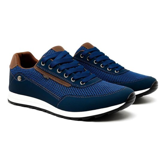 Sapatênis Casual SapatoFran Jogging Masculino - Azul Menor preço em Sapatênis Casual SapatoFran Jogging Masculino - Azul