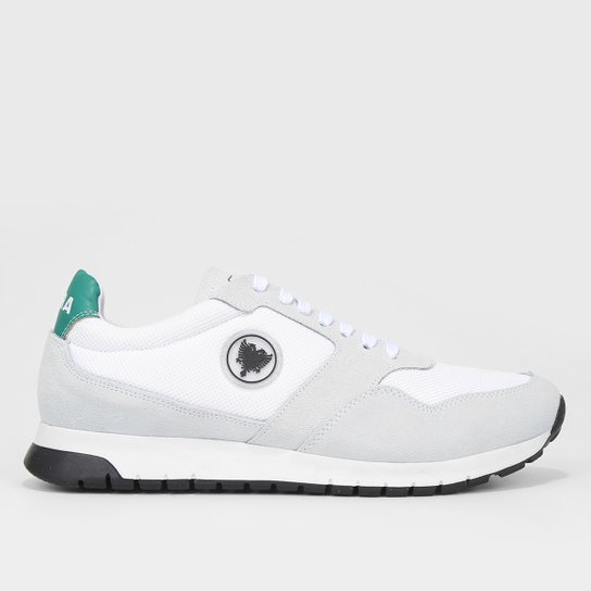 Sapatênis Cavalera Eagle Circle Masculino - Branco+Verde Menor preço em Sapatênis Cavalera Eagle Circle Masculino - Branco+Verde