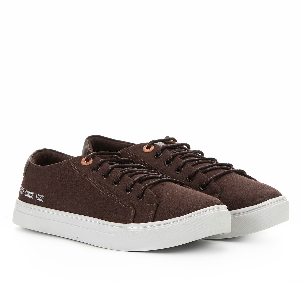 Sapatênis Colcci Tecido Masculino - Café | Netshoes