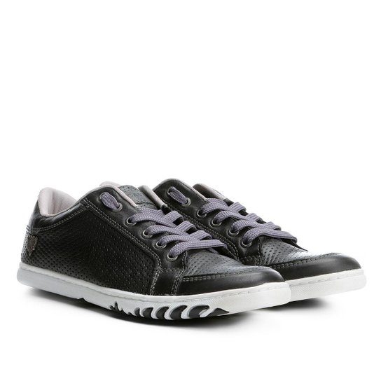 Sapatênis Couro Cavalera Guilherme New Classic Masculino - Chumbo Menor preço em Sapatênis Couro Cavalera Guilherme New Classic Masculino - Chumbo