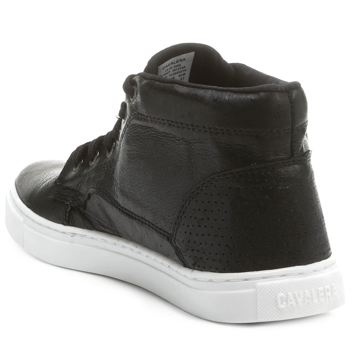Sapatênis Couro Cavalera Levy - Preto | Netshoes