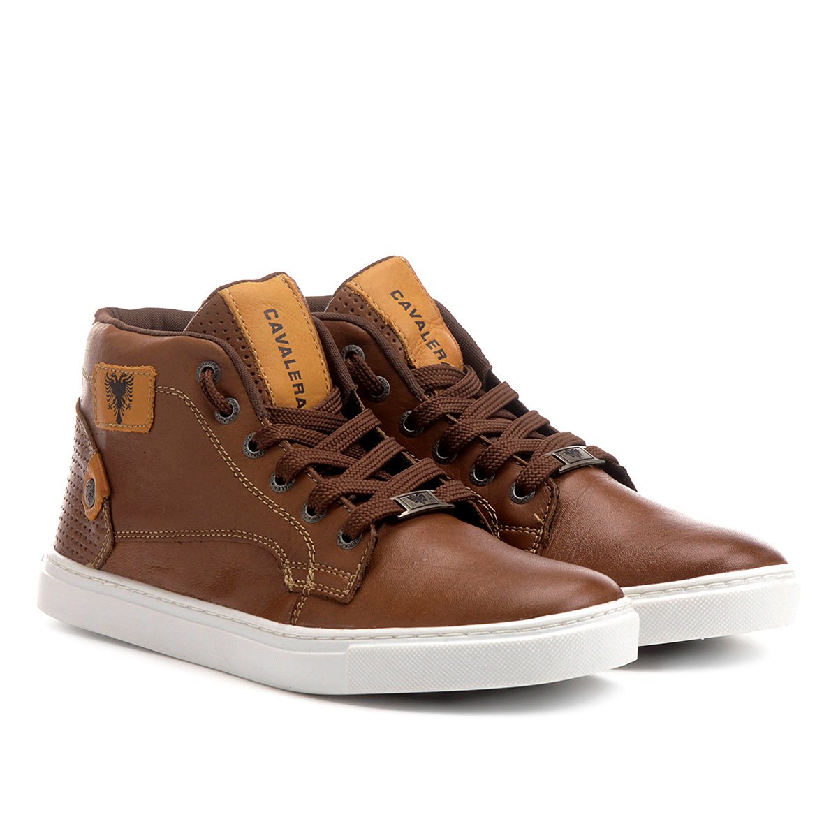 Sapatênis Couro Cavalera Levy - Marrom | Netshoes