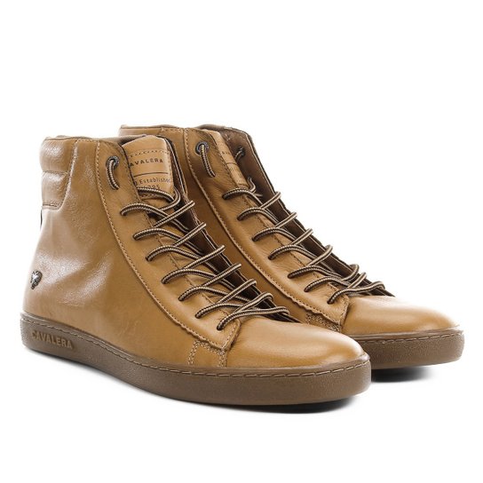 Sapatênis Couro Cavalera Murilo Masculino - Caramelo Menor preço em Sapatênis Couro Cavalera Murilo Masculino - Caramelo