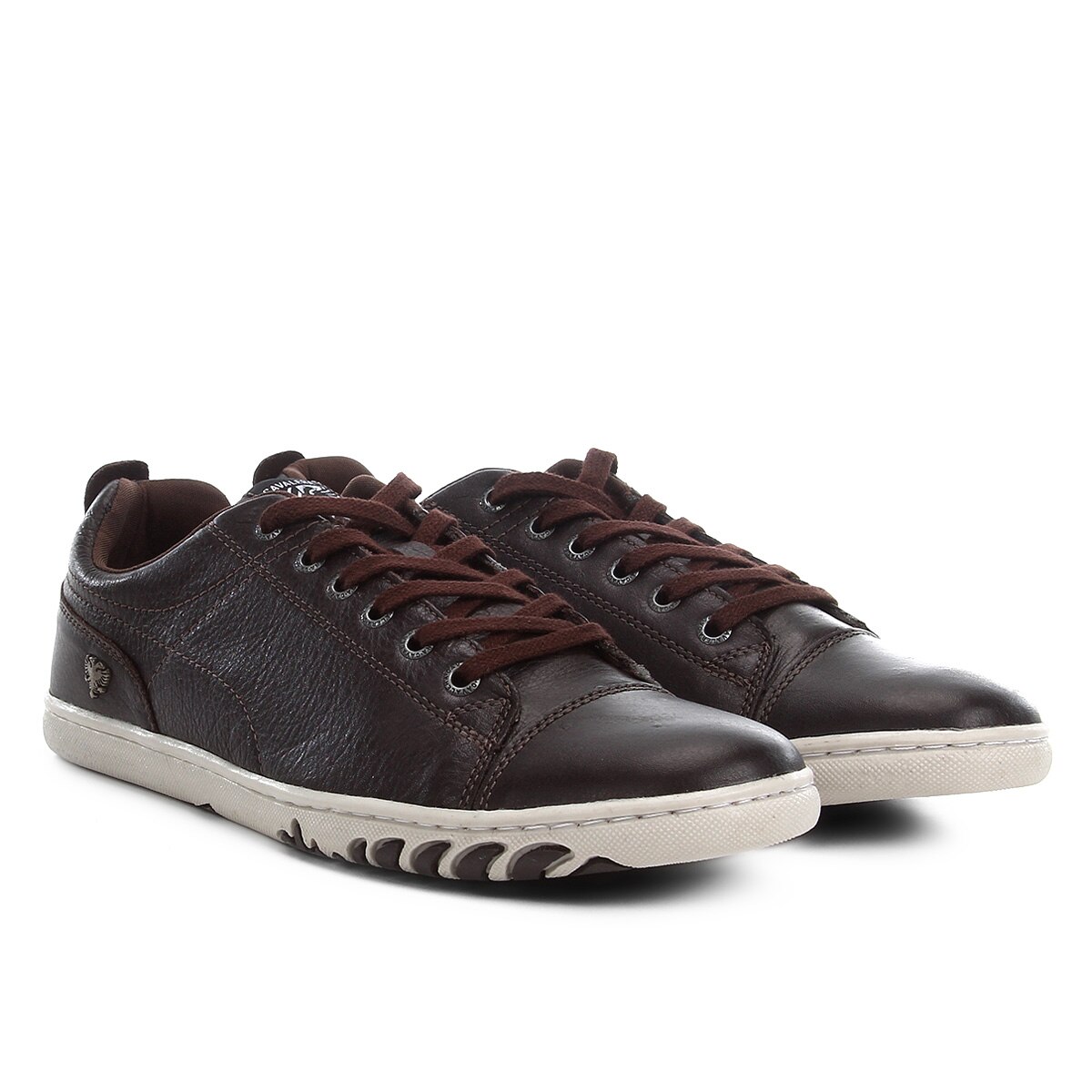 Sapatênis Couro Cavalera Sabino Masculino - Marrom Escuro | Netshoes