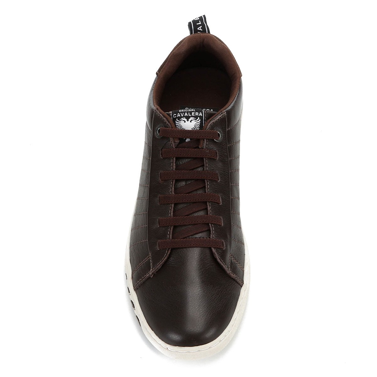 Sapatênis Couro Cavalera Tom Masculino - Café | Netshoes