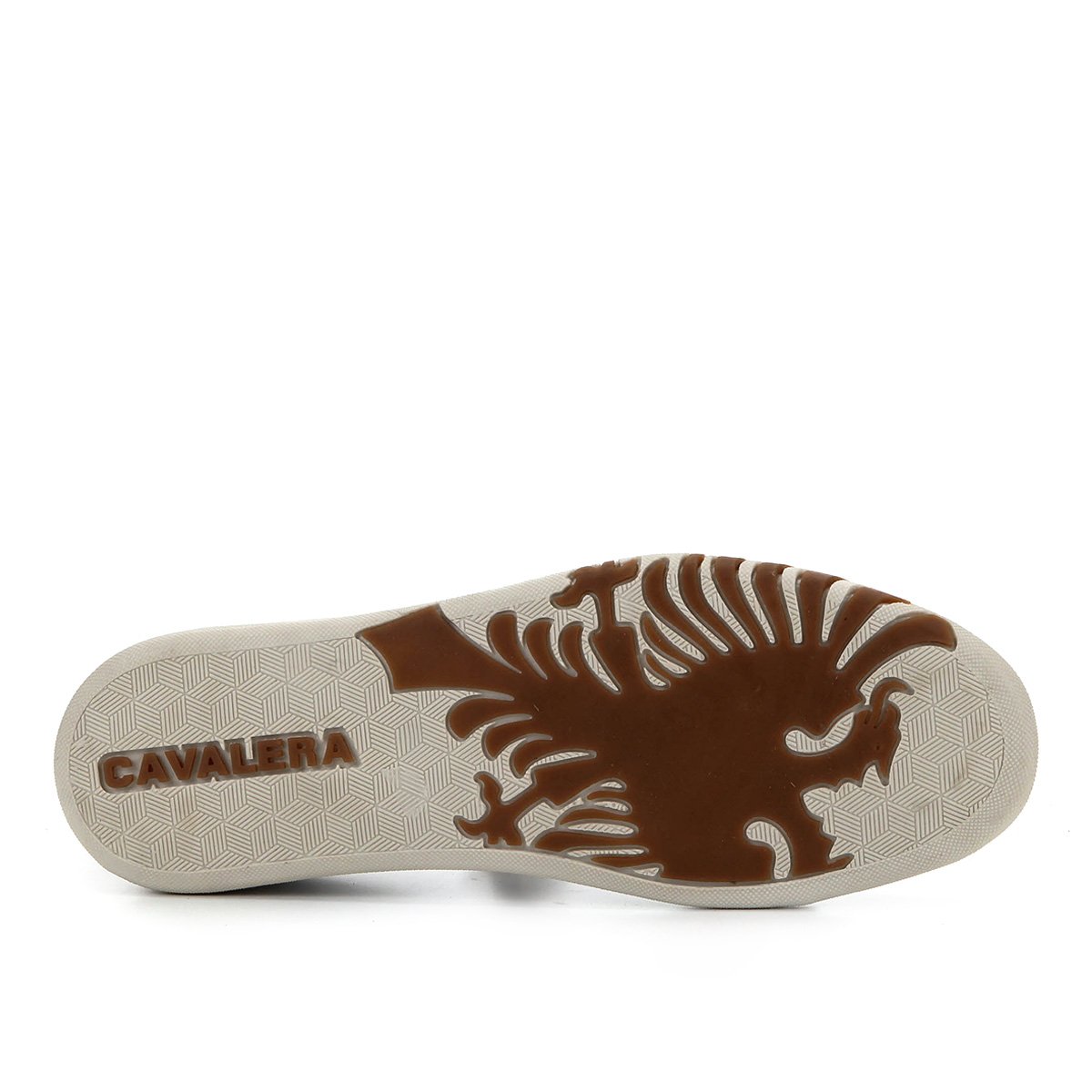 Sapatênis Couro Cavalera Tom Masculino - Branco+Marrom | Netshoes
