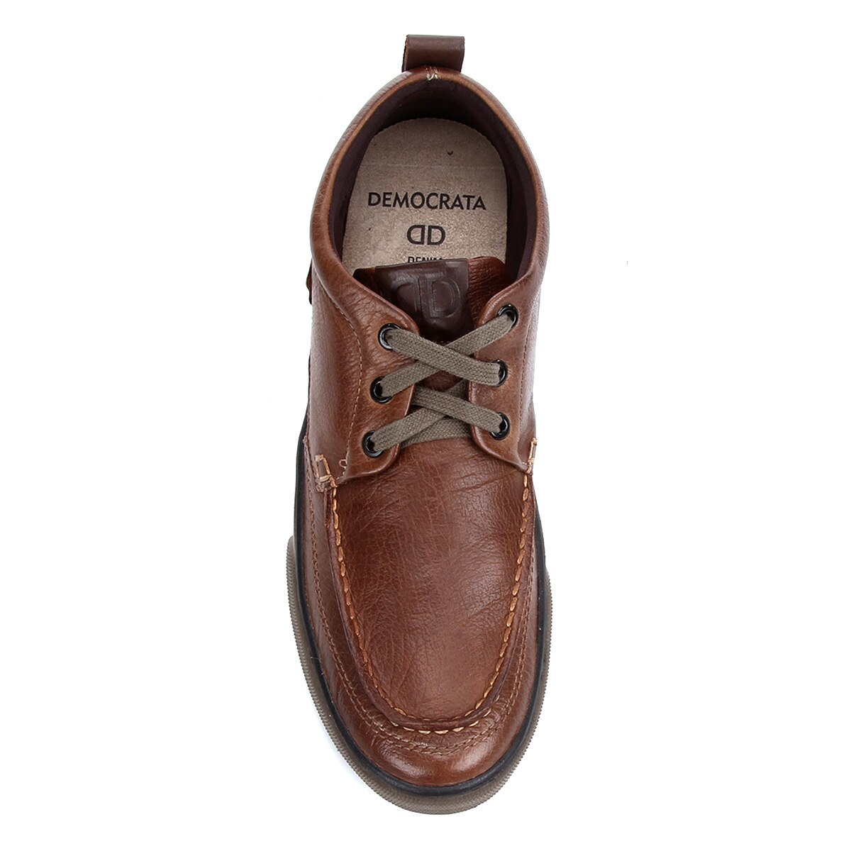 Sapatênis Couro Democrata Board Masculino - Caramelo | Netshoes