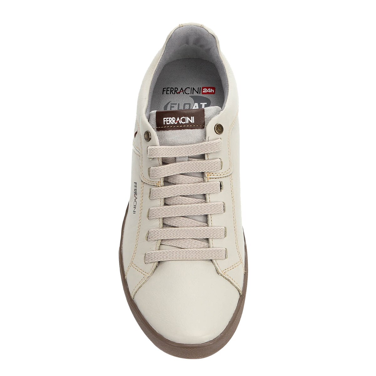 Sapatênis Couro Ferracini Blade Masculino - Bege | Netshoes