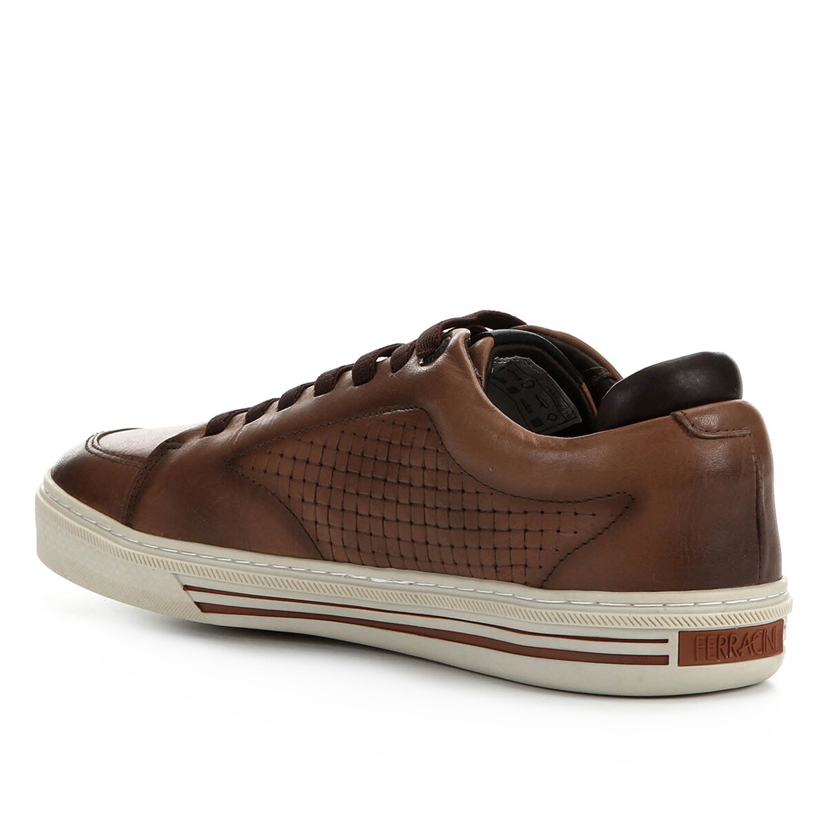 Sapatênis Couro Ferracini Force Masculino - Marrom | Netshoes