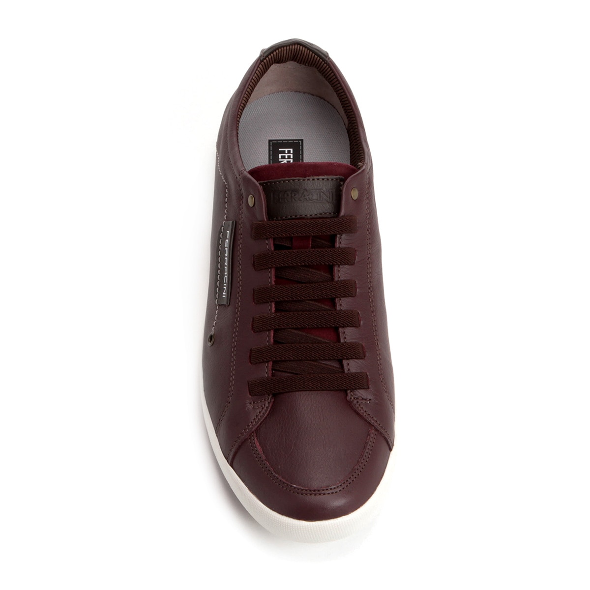 Sapatênis Couro Ferracini Infinit Masculino - Vinho | Netshoes