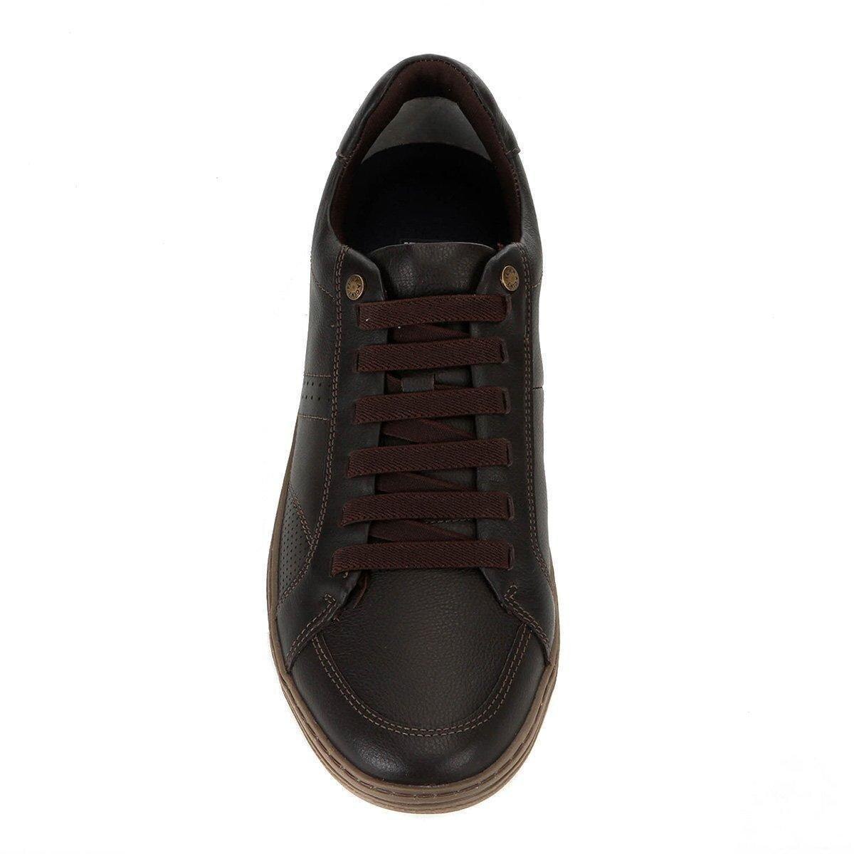 Sapatênis Couro Ferracini Inspirit Masculino - Marrom | Netshoes