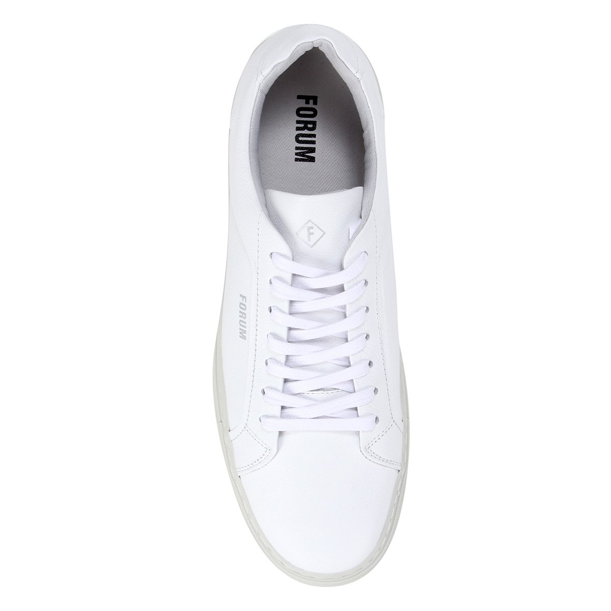 Sapatênis Couro Forum Básico Masculino - Branco | Netshoes