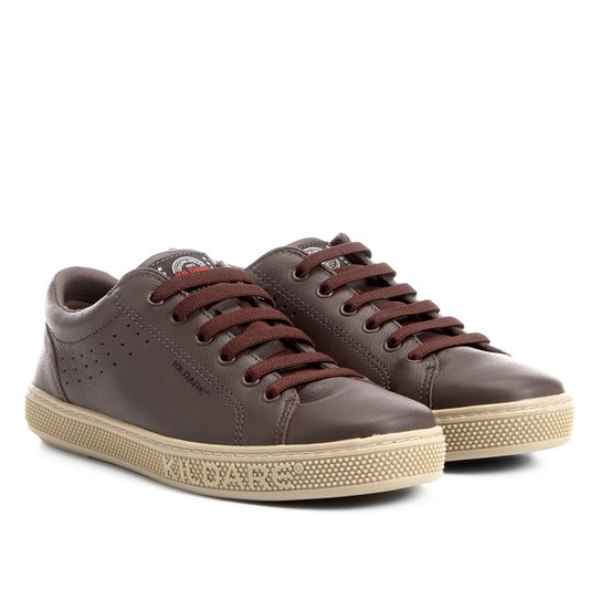 Sapatênis Couro Kildare Capri Masculino - Café Menor preço em Sapatênis Couro Kildare Capri Masculino - Café
