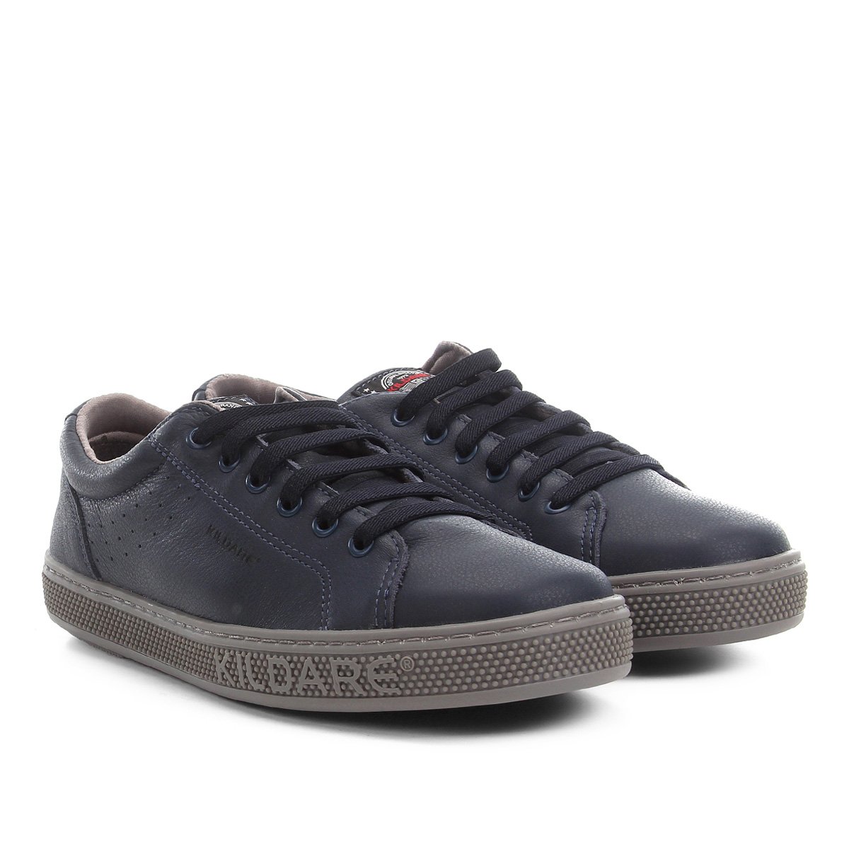 Sapatênis Couro Kildare Capri Masculino Azul Escuro Netshoes