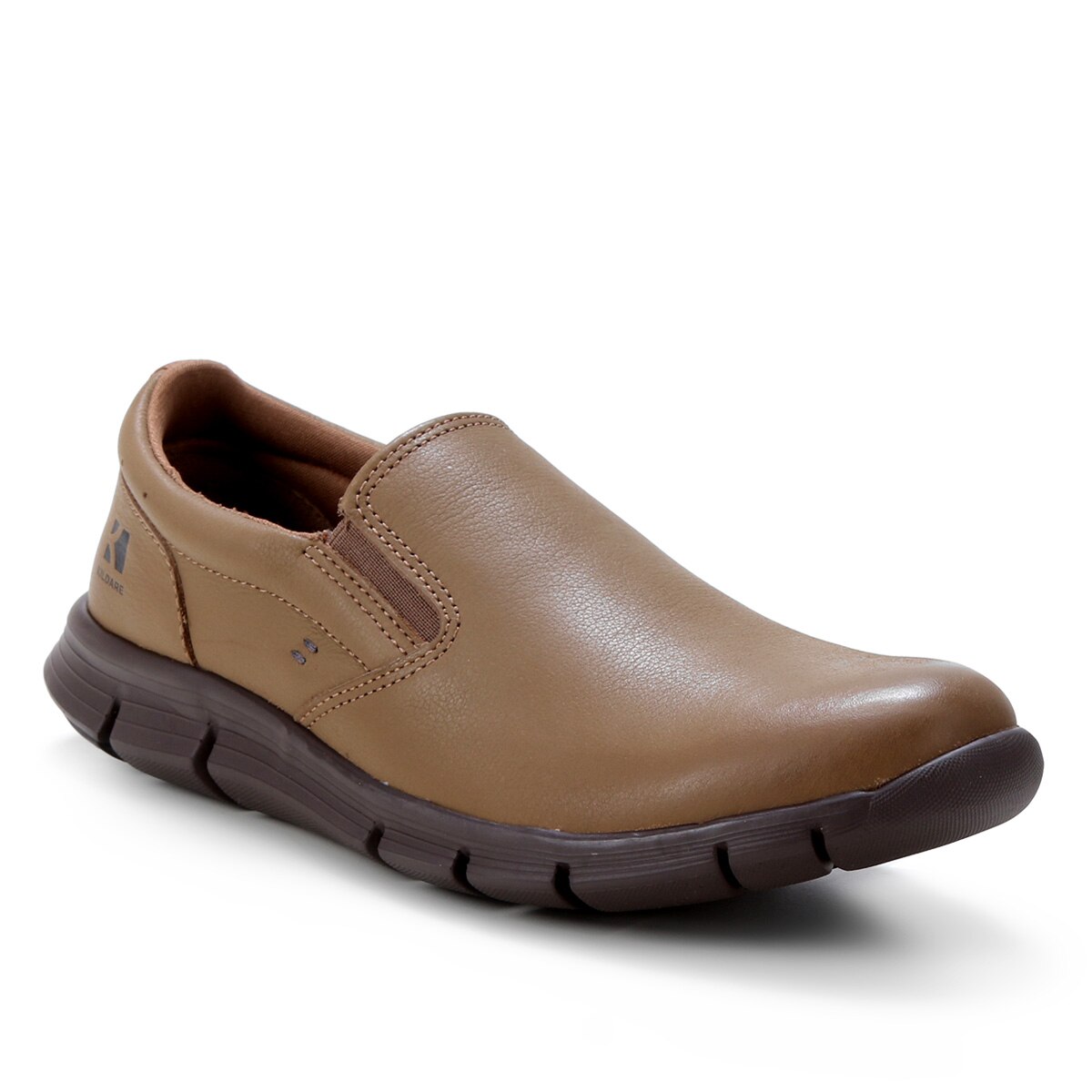 Sapatênis Couro Kildare Sem Cadarço Masculino - Marrom | Netshoes