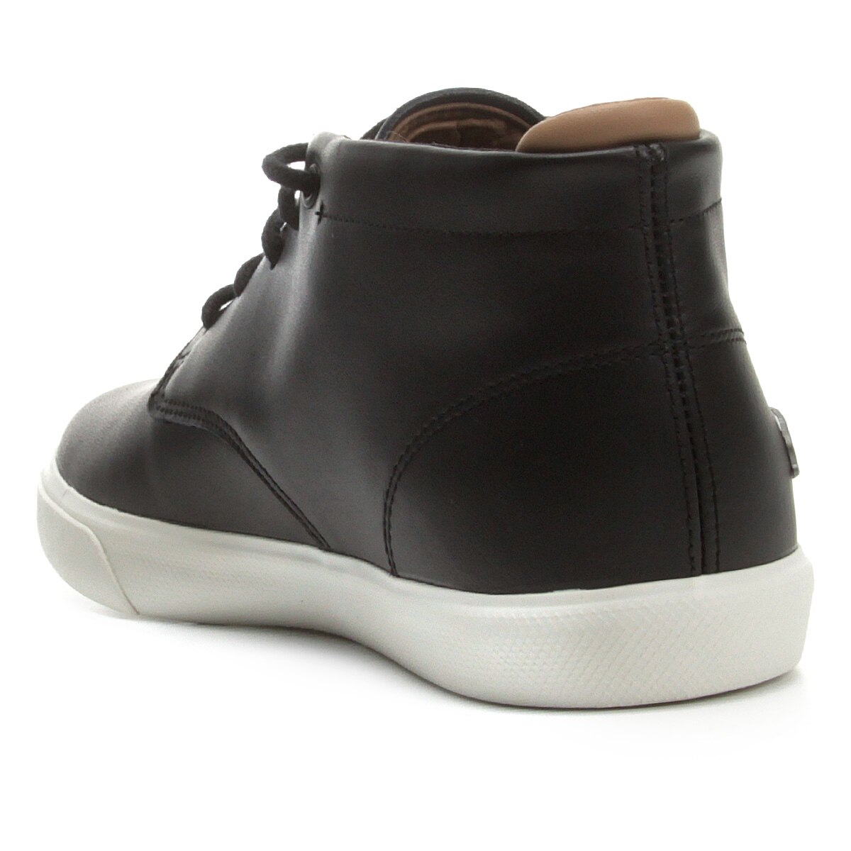 Sapatênis Couro Lacoste Espere Chukka Cano Alto Masculino - Preto | Netshoes