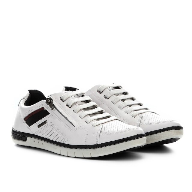 Sapatênis Couro Pegada Masculino - Branco é boa?