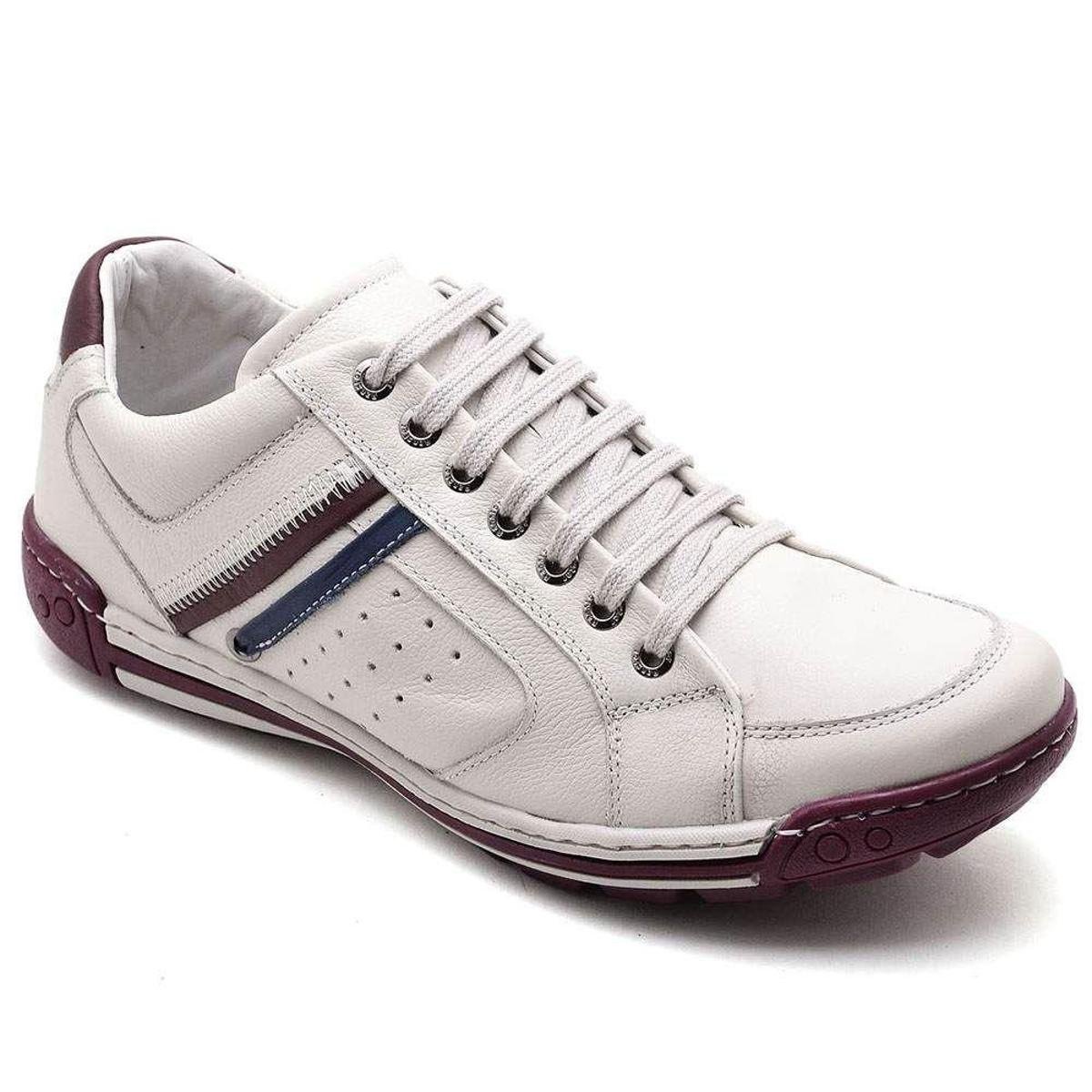 Sapatênis Couro Ranster Masculino - Branco | Netshoes