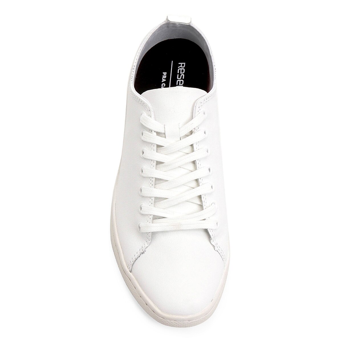 Sapatênis Couro Reserva Logo Masculino - Branco | Netshoes