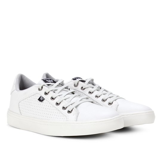 Sapatênis Couro Walkabout Moby Tricê Masculino - Gelo Menor preço em Sapatênis Couro Walkabout Moby Tricê Masculino - Gelo