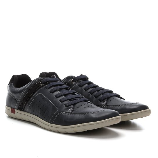 Sapatênis Couro West Coast Mick Masculino - Marinho Menor preço em Sapatênis Couro West Coast Mick Masculino - Marinho