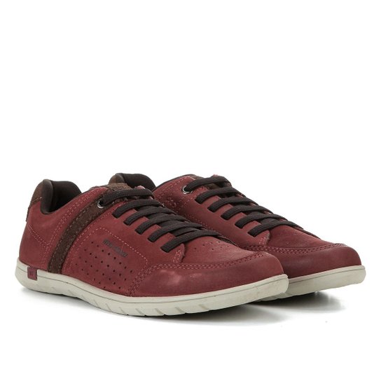 Sapatênis Couro West Coast Mick Masculino - Vinho