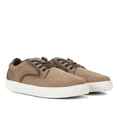 sapatênis couro west coast alternative cadarço de elástico masculino