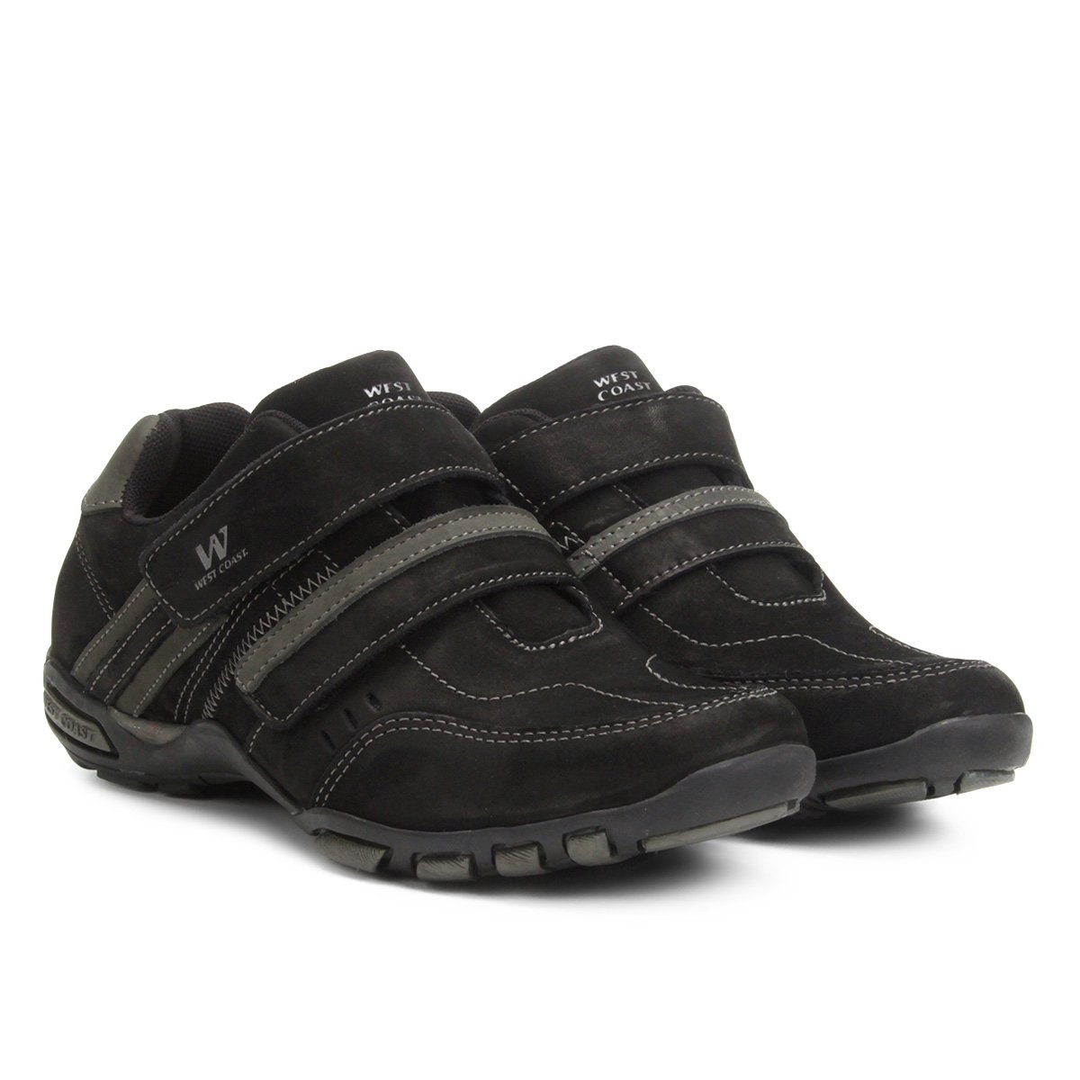 sapatenis west coast masculino com velcro