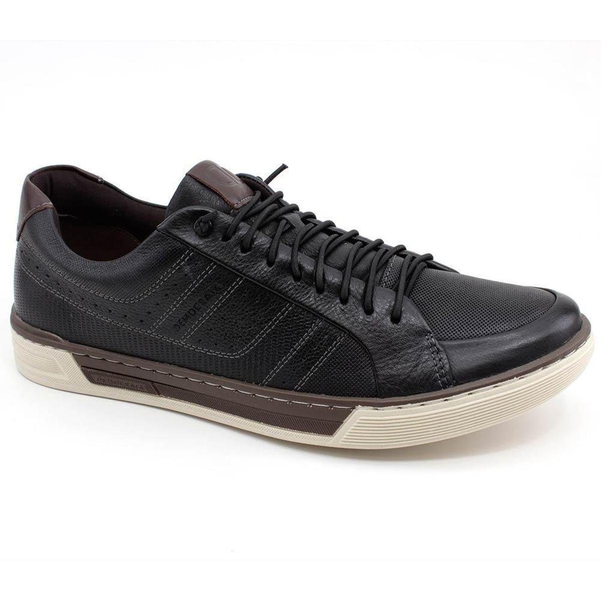 Sapatênis Democrata Denim Blend 151118 - Preto | Netshoes