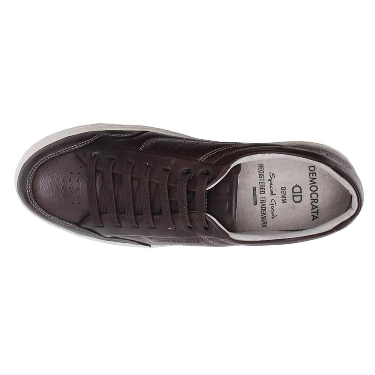 Sapatênis Democrata Denim Bucky Masculino - Café - Marrom | Netshoes