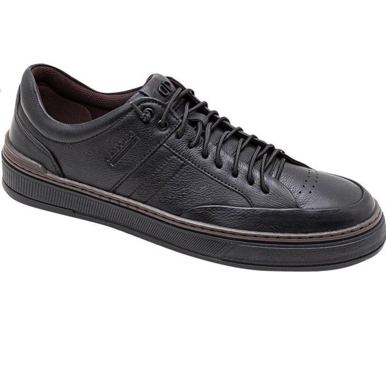 SAPATENIS DEMOCRATA DENIM CITY REF 240106 - Preto Menor preço em SAPATENIS DEMOCRATA DENIM CITY REF 240106 - Preto