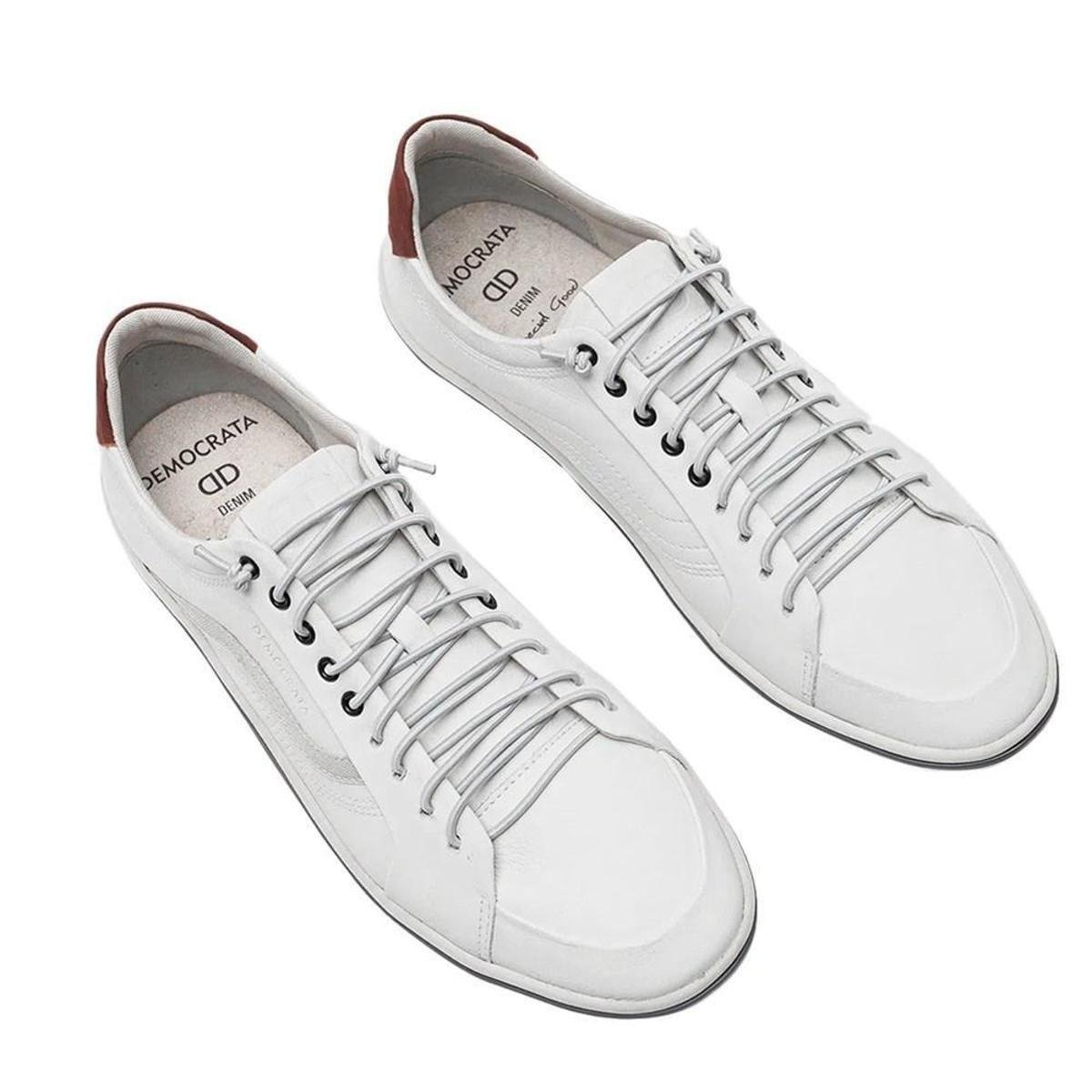 Sapatênis Democrata Denim Rave Masculino - Branco | Netshoes