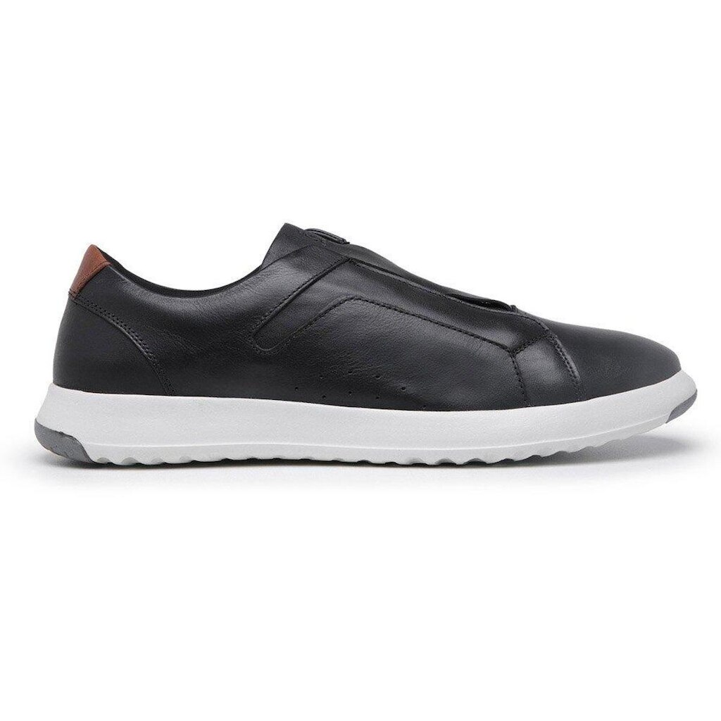 Sapatenis Elastico Centuria Em Couro Preto