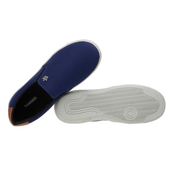 Sapatênis Elástico Sem Cadarço Masculino SlipOn Yate Urbano - Azul Menor preço em Sapatênis Elástico Sem Cadarço Masculino SlipOn Yate Urbano - Azul