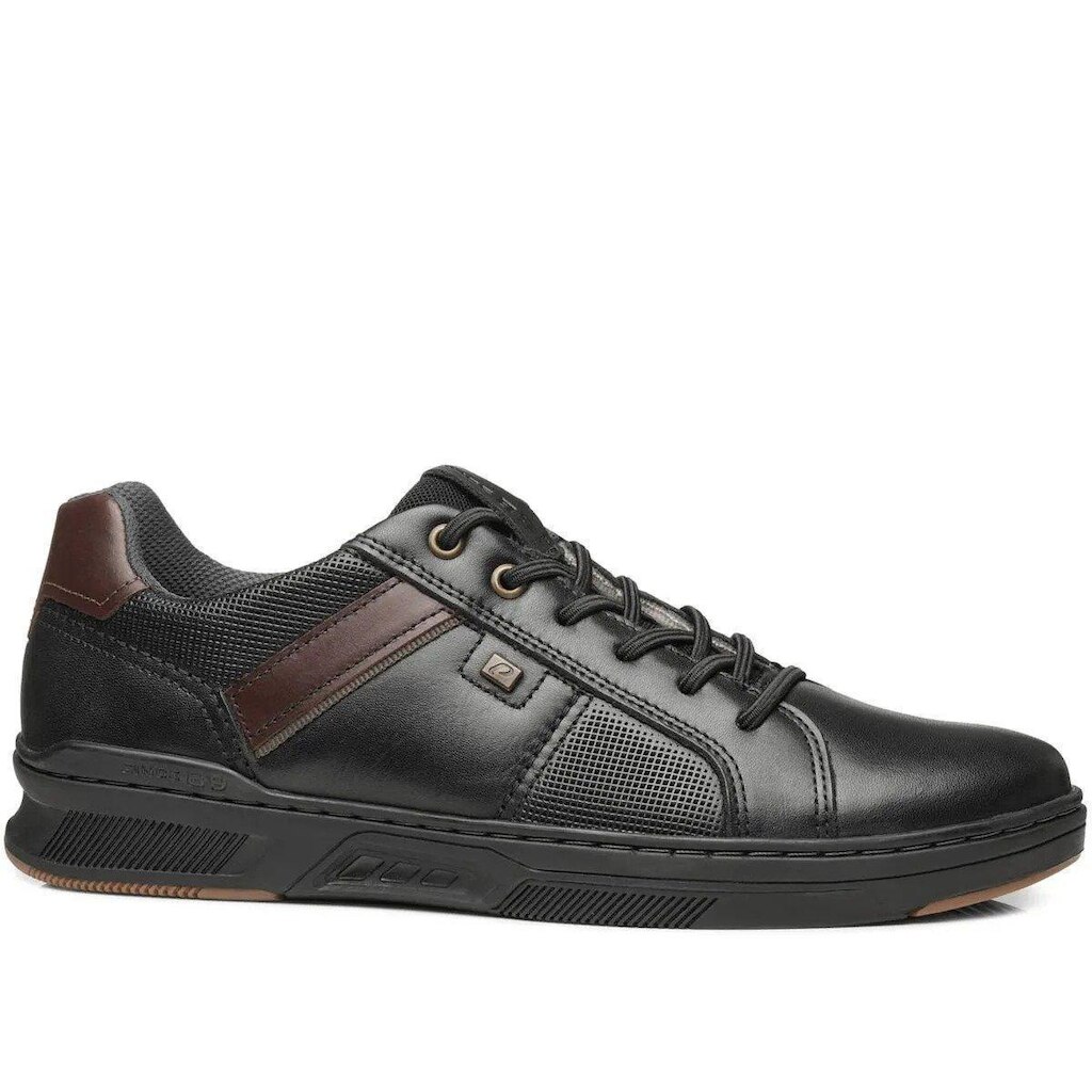 Sapatênis Em Couro Masculino Pegada 110605