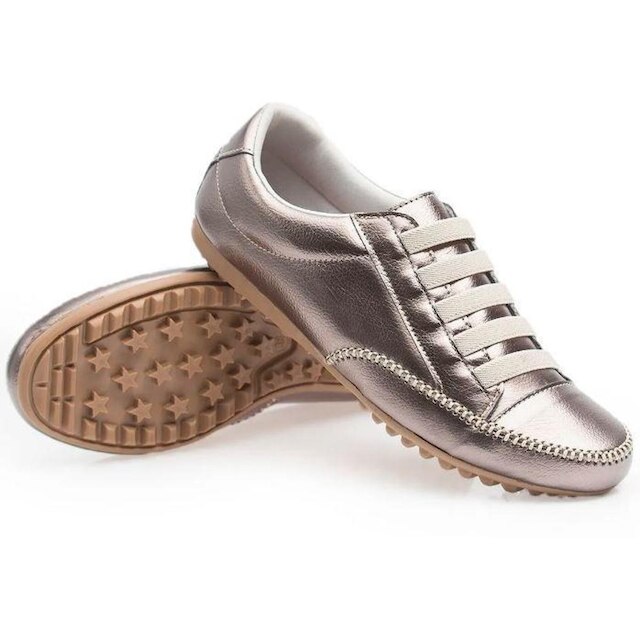 Sapatênis Feminino Casual Confortável - Ouro Velho
