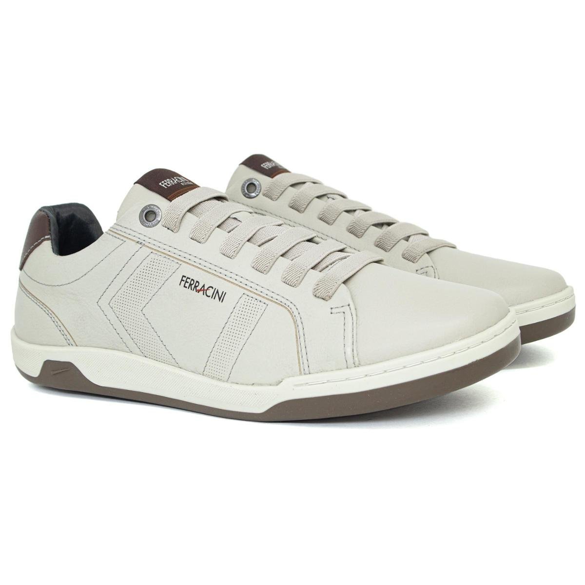 Sapatênis Ferracini Lexus Cadarço Elástico Couro Legítimo Palmilha Macia Confortável 7052-267 Menor preço em Sapatênis Ferracini Lexus Cadarço Elástico Couro Legítimo Palmilha Macia Confortável 7052-267