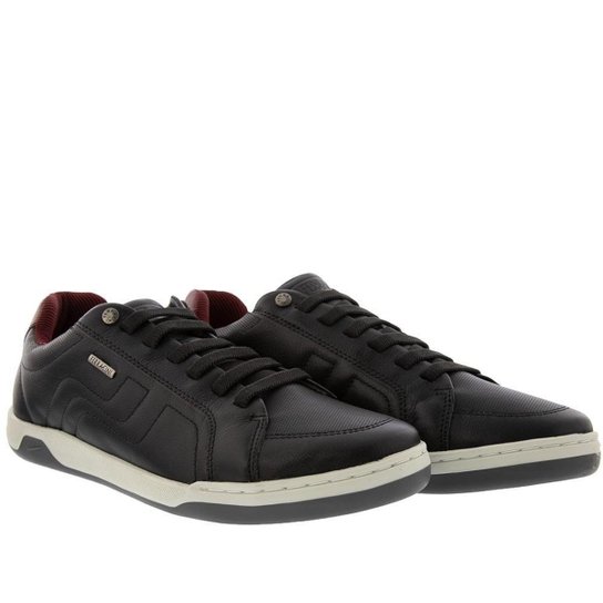 Sapatênis Ferracini Lexus Couro Masculino - Preto Menor preço em Sapatênis Ferracini Lexus Couro Masculino - Preto